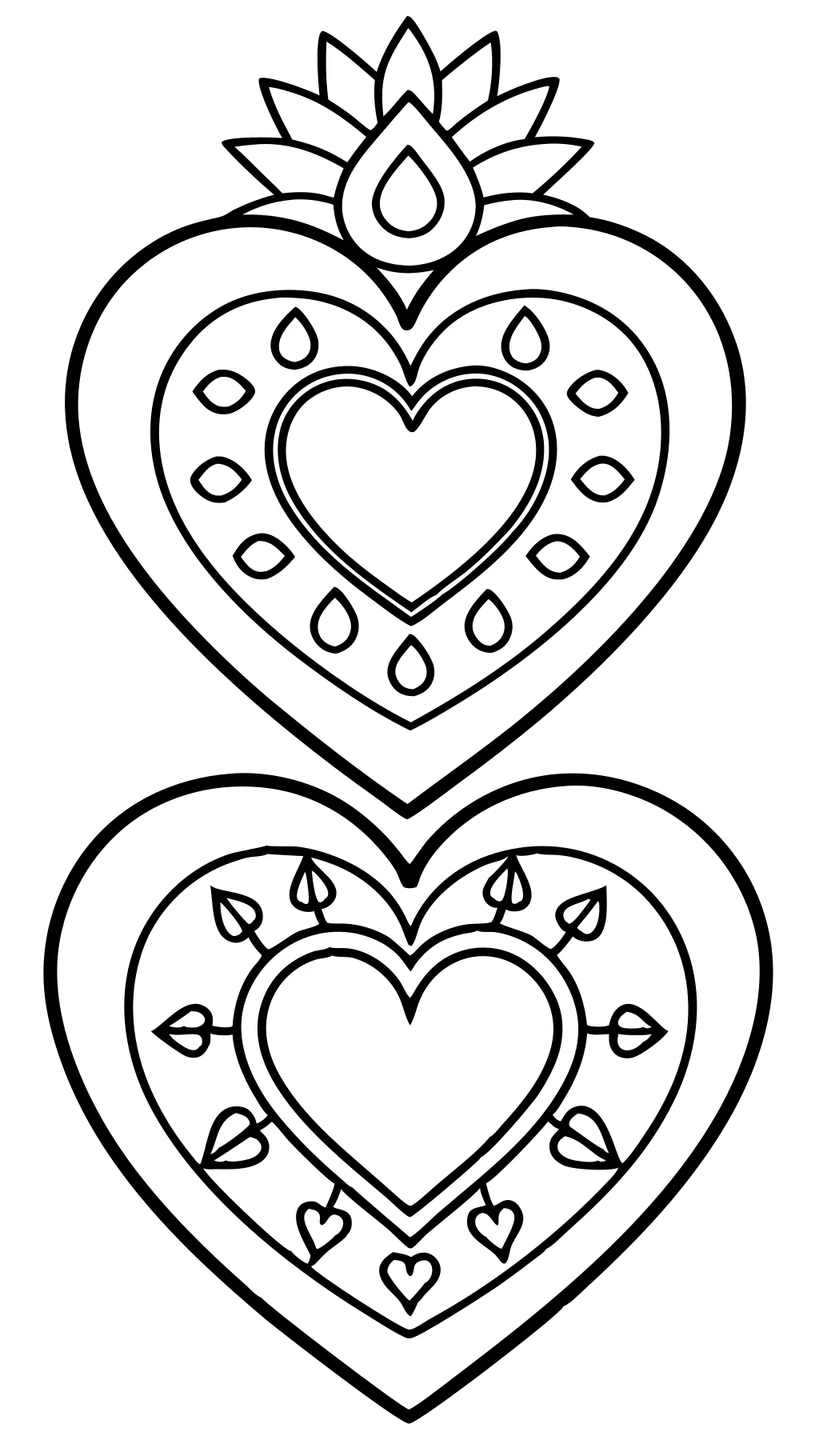 printable coloring pages of hearts